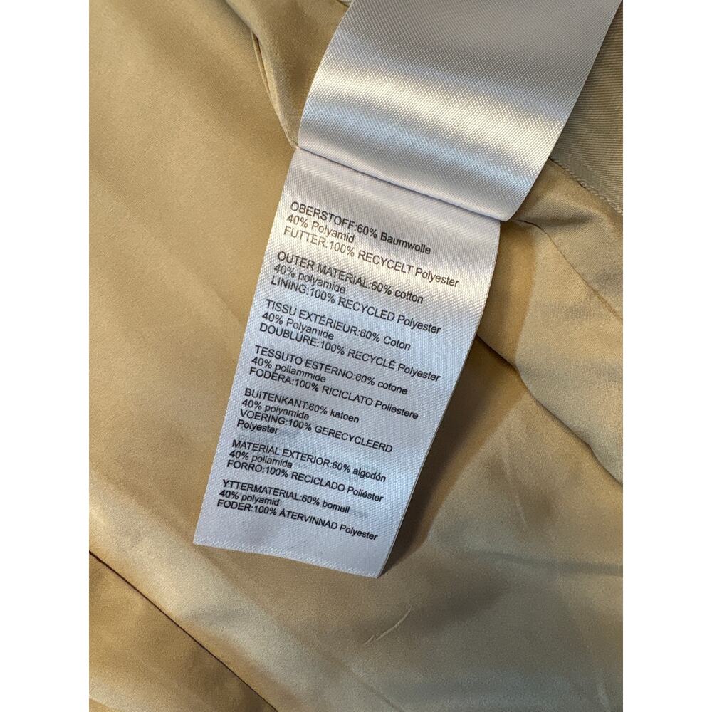 Madeleine Jacket Tan Button Front& Buckle Cuffs (missing belt) See Pics for Size - Picture 10 of 11